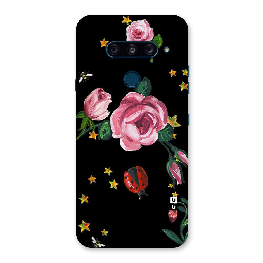 Ladybird And Floral Back Case for LG  V40 ThinQ