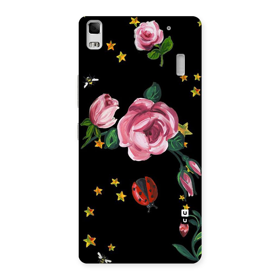Ladybird And Floral Back Case for Lenovo A7000