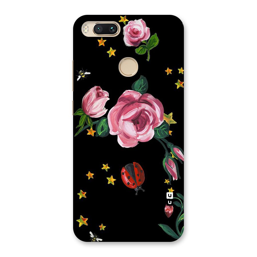 Ladybird And Floral Back Case for Mi A1
