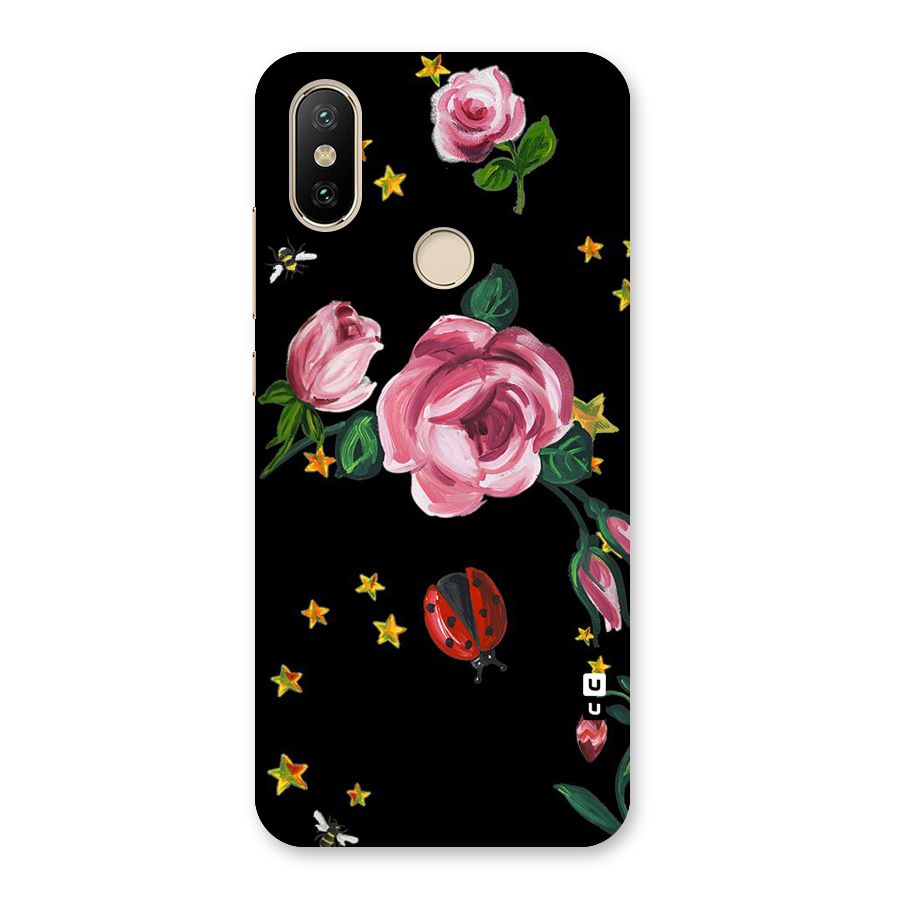 Ladybird And Floral Back Case for Mi A2