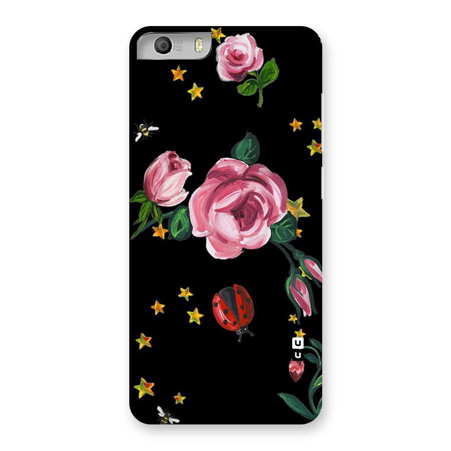 Ladybird And Floral Back Case for Micromax Canvas Knight 2
