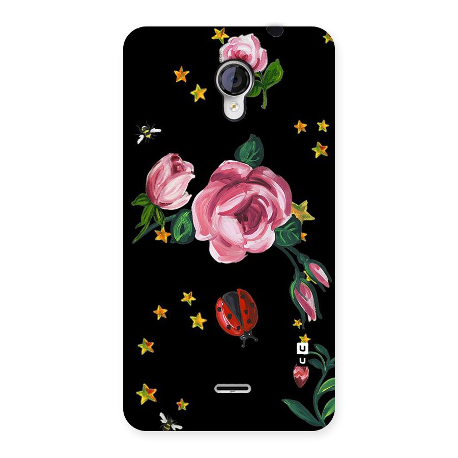 Ladybird And Floral Back Case for Micromax Unite 2 A106