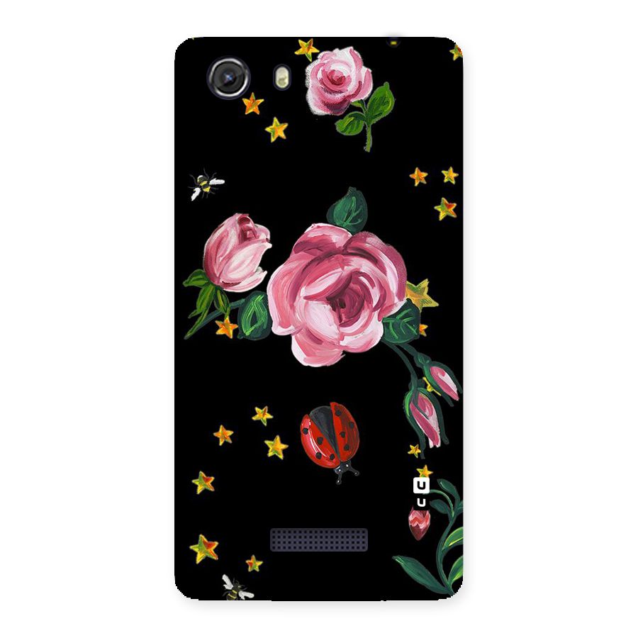 Ladybird And Floral Back Case for Micromax Unite 3