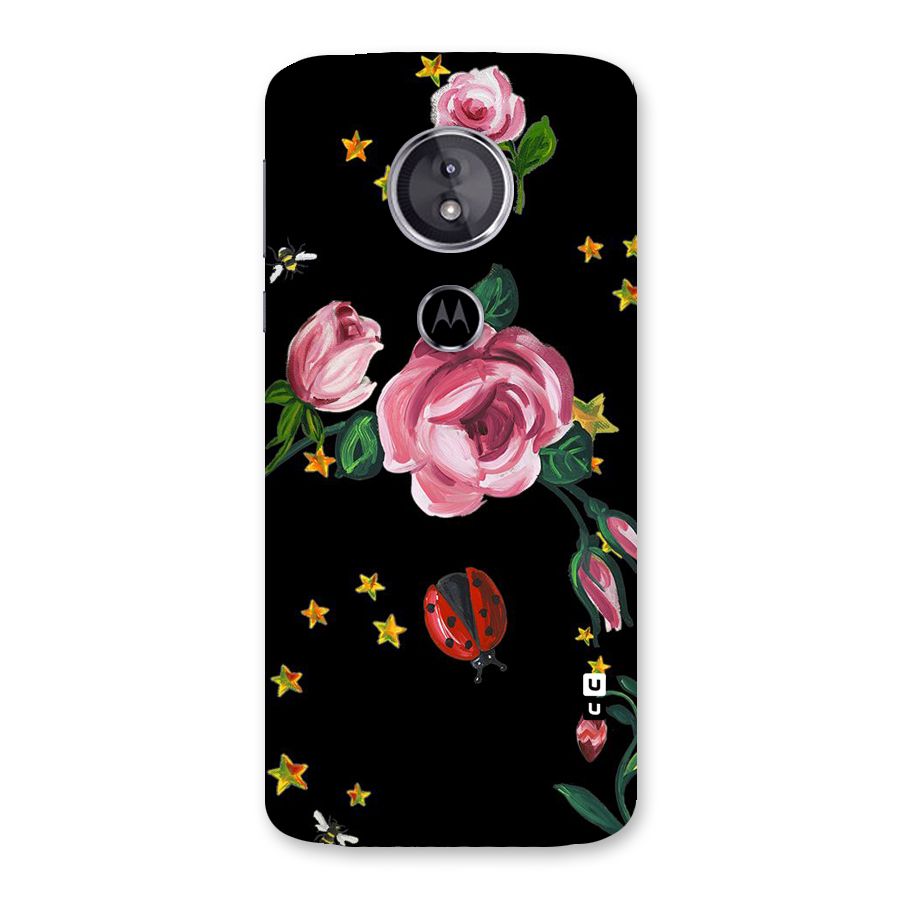 Ladybird And Floral Back Case for Moto E5