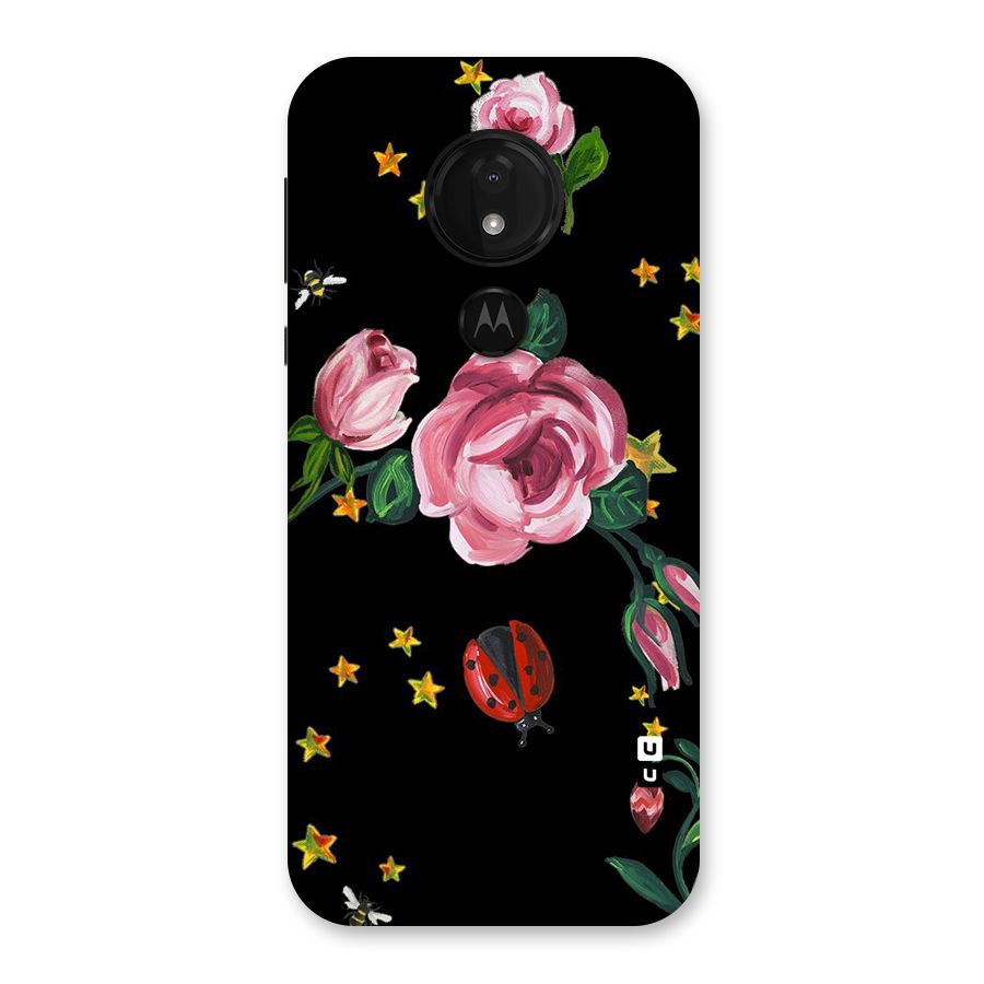 Ladybird And Floral Back Case for Moto G7 Power