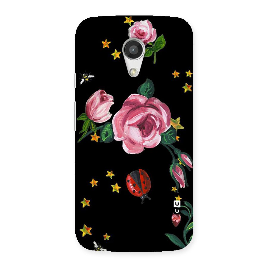 Ladybird And Floral Back Case for Moto G 2nd Gen