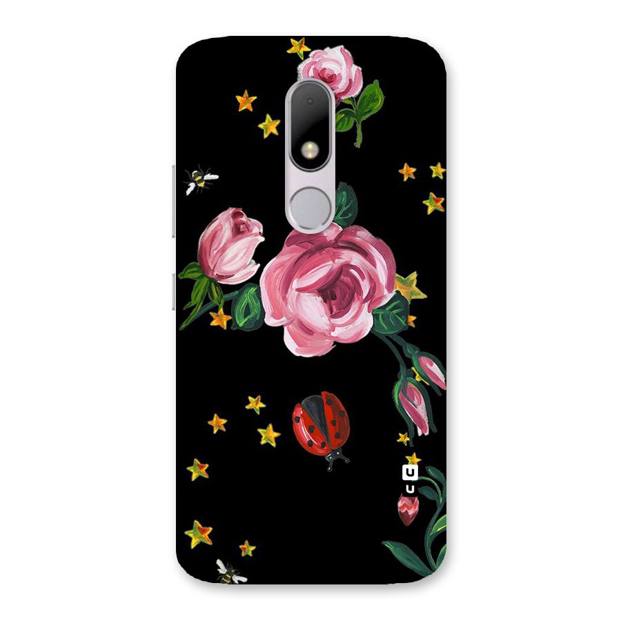Ladybird And Floral Back Case for Moto M