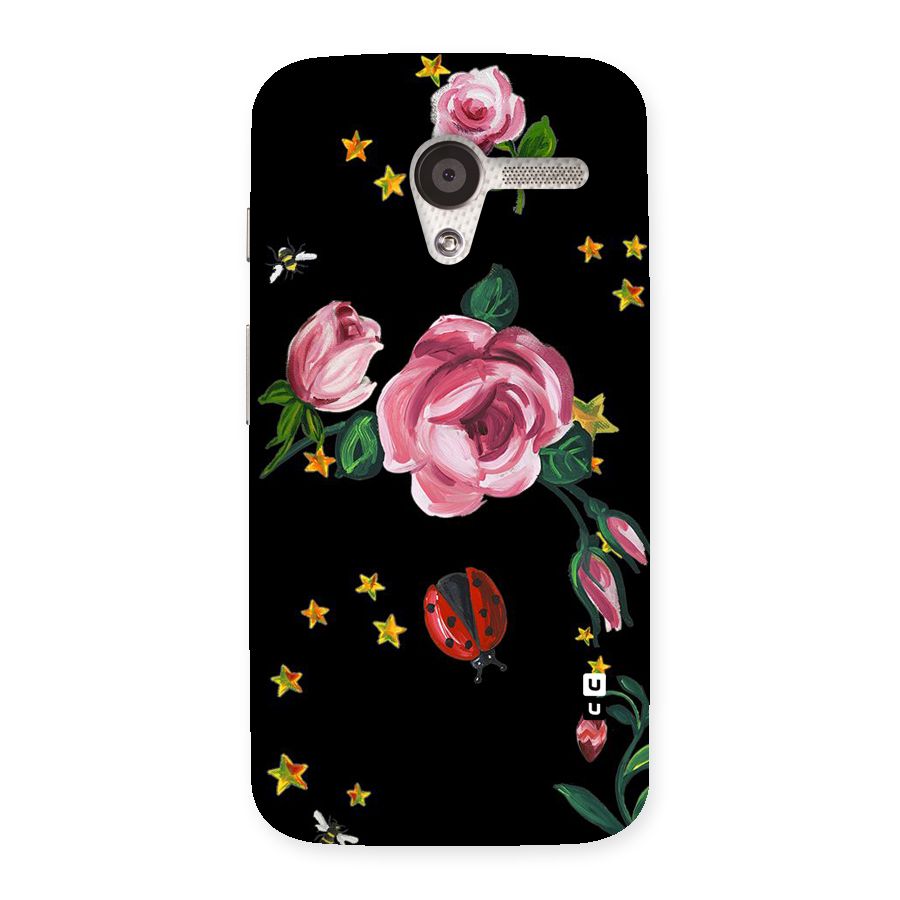 Ladybird And Floral Back Case for Moto X