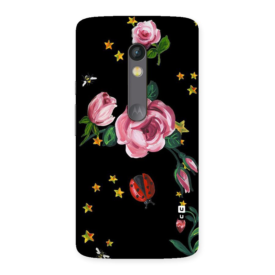 Ladybird And Floral Back Case for Moto X Play