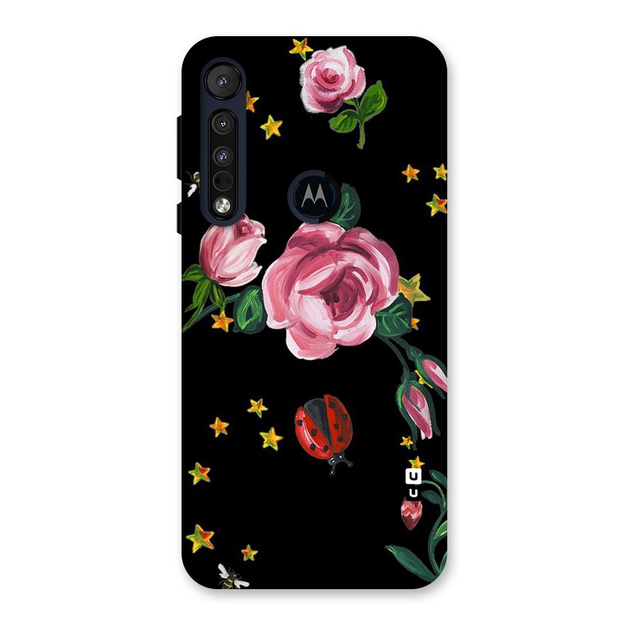 Ladybird And Floral Back Case for Motorola One Macro