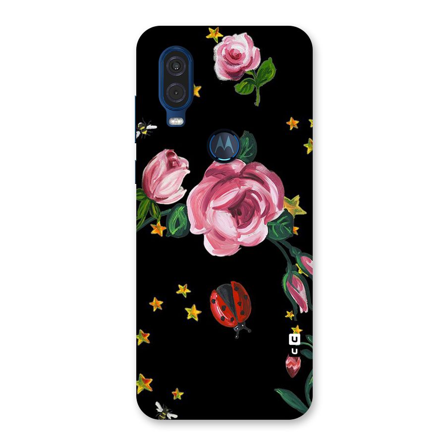Ladybird And Floral Back Case for Motorola One Vision