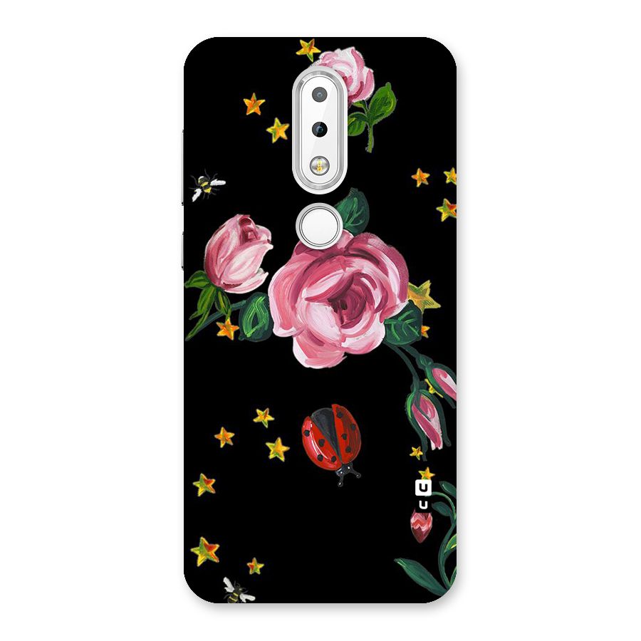 Ladybird And Floral Back Case for Nokia 6.1 Plus