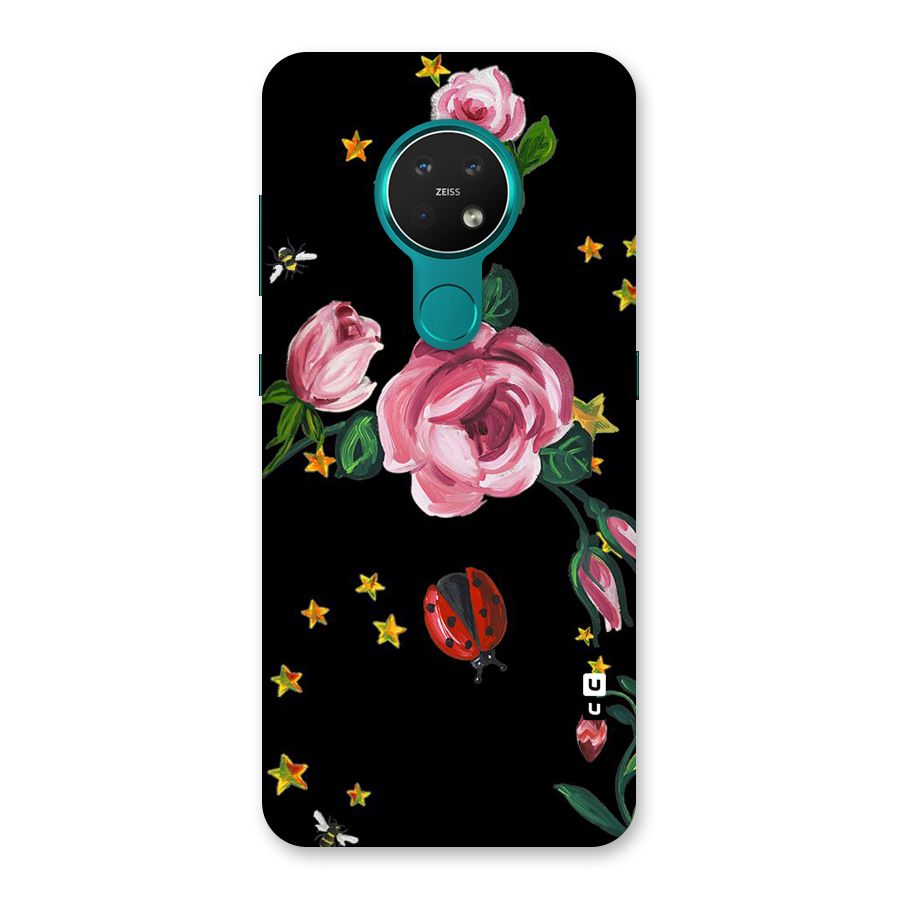 Ladybird And Floral Back Case for Nokia 7.2
