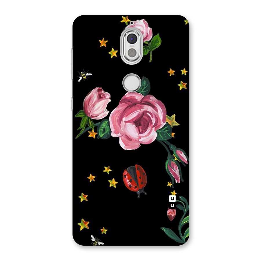 Ladybird And Floral Back Case for Nokia 7