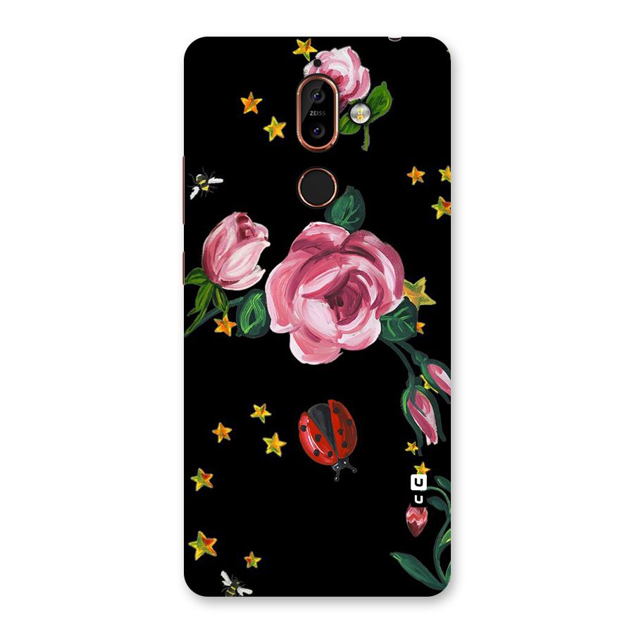 Ladybird And Floral Back Case for Nokia 7 Plus
