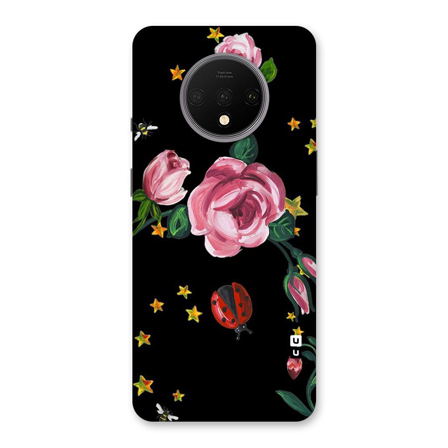 Ladybird And Floral Back Case for OnePlus 7T