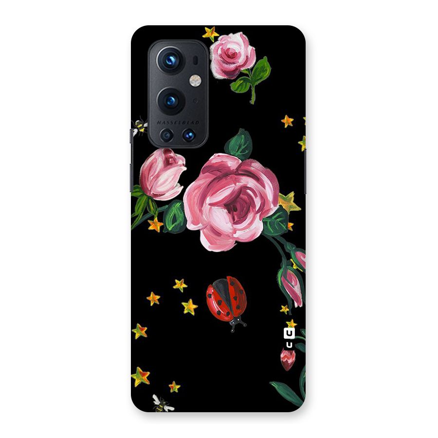 Ladybird And Floral Back Case for OnePlus 9 Pro