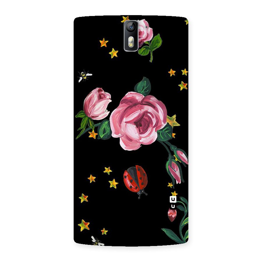 Ladybird And Floral Back Case for One Plus One