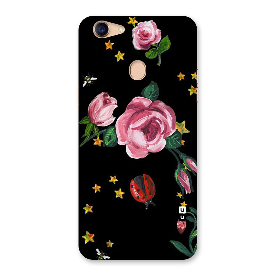 Ladybird And Floral Back Case for Oppo F5 Youth