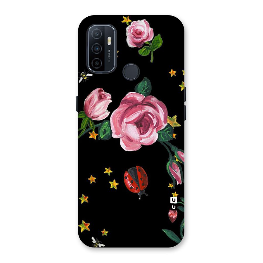 Ladybird And Floral Back Case for Oppo A32