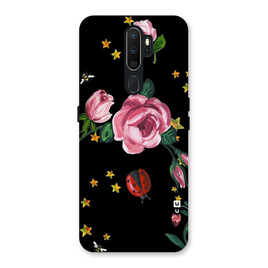 Ladybird And Floral Back Case for Oppo A5 (2020)