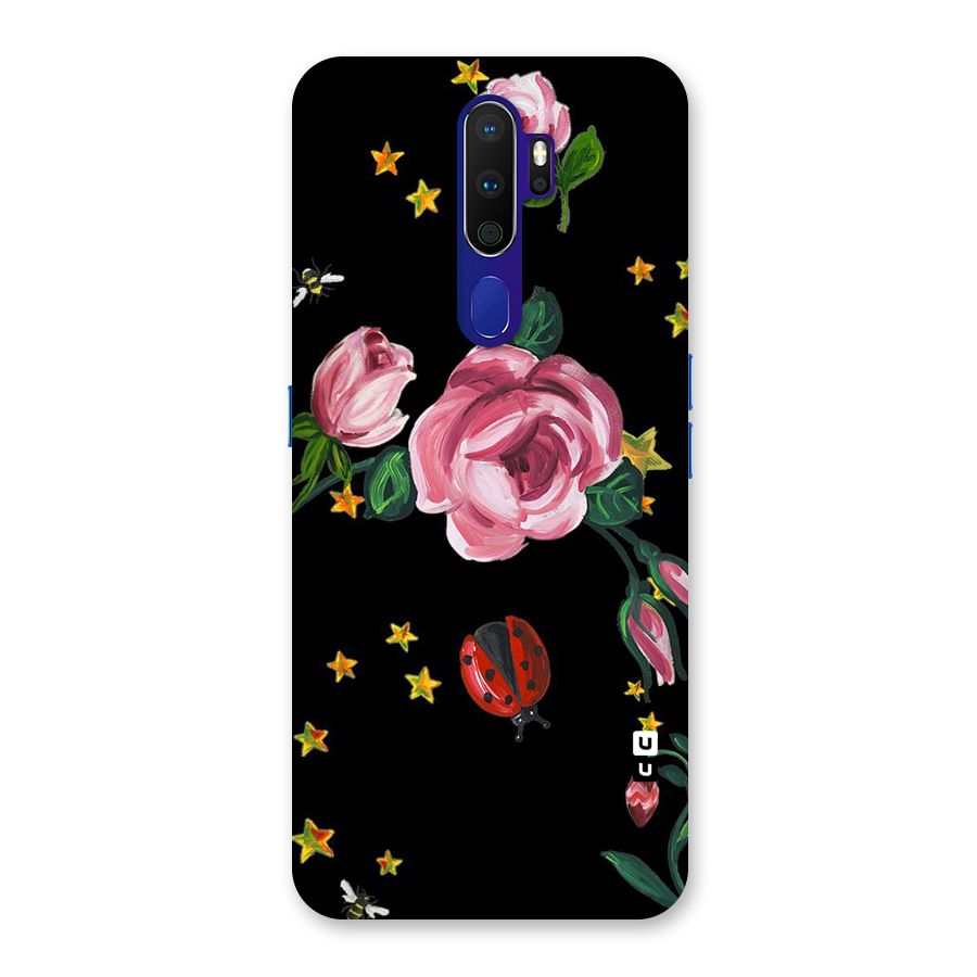 Ladybird And Floral Back Case for Oppo A9 (2020)