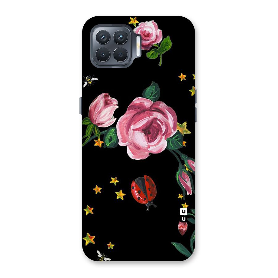 Ladybird And Floral Back Case for Oppo F17 Pro
