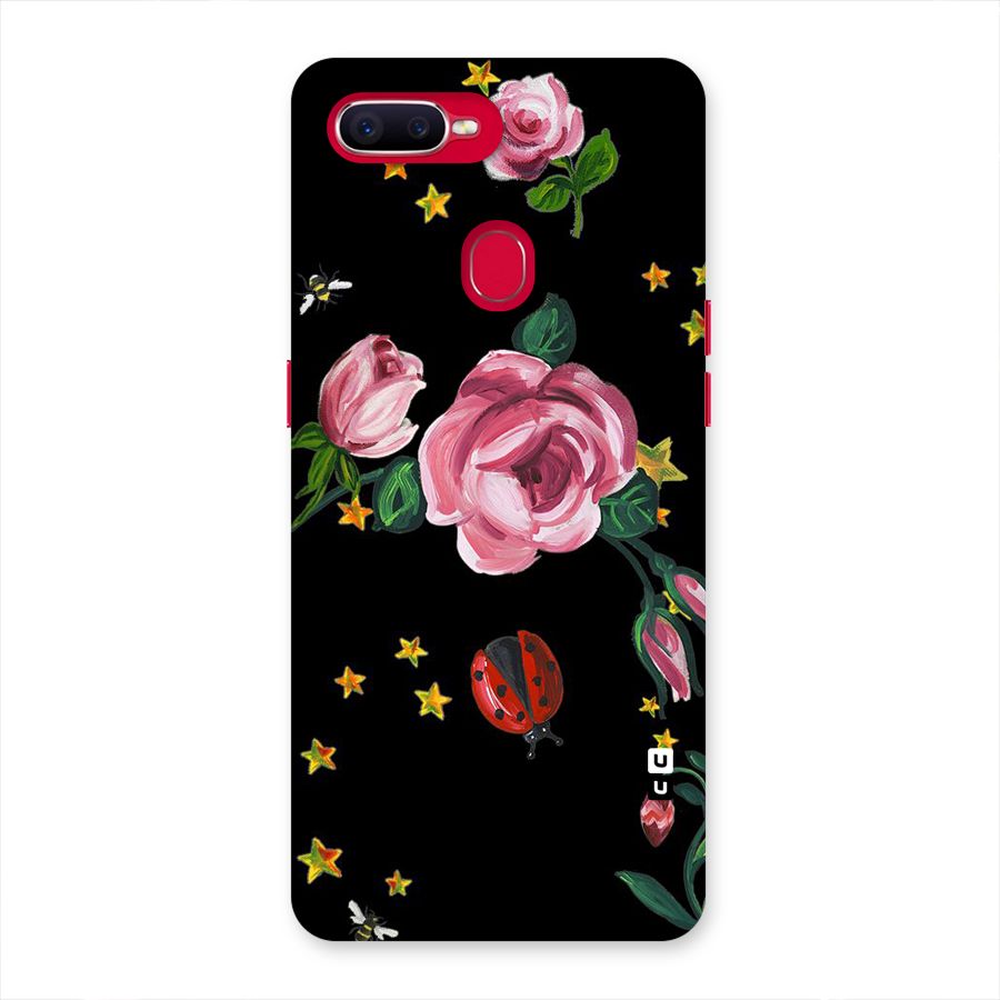 Ladybird And Floral Back Case for Oppo F9 Pro