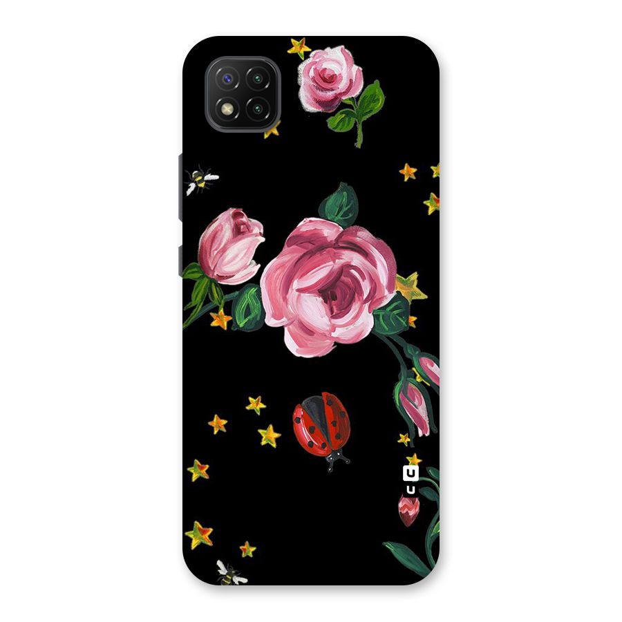Ladybird And Floral Back Case for Poco C3