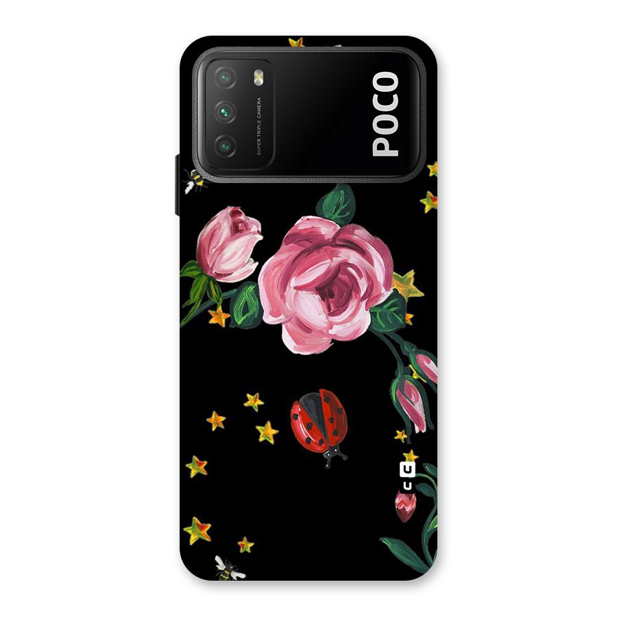 Ladybird And Floral Back Case for Poco M3