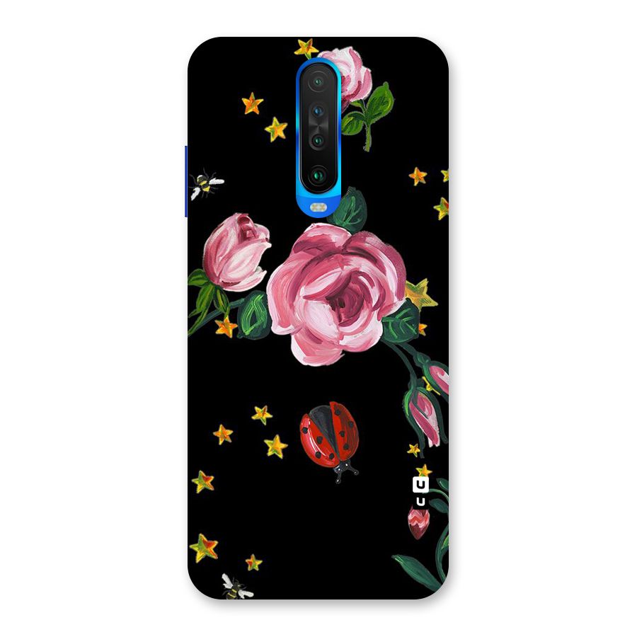 Ladybird And Floral Back Case for Poco X2
