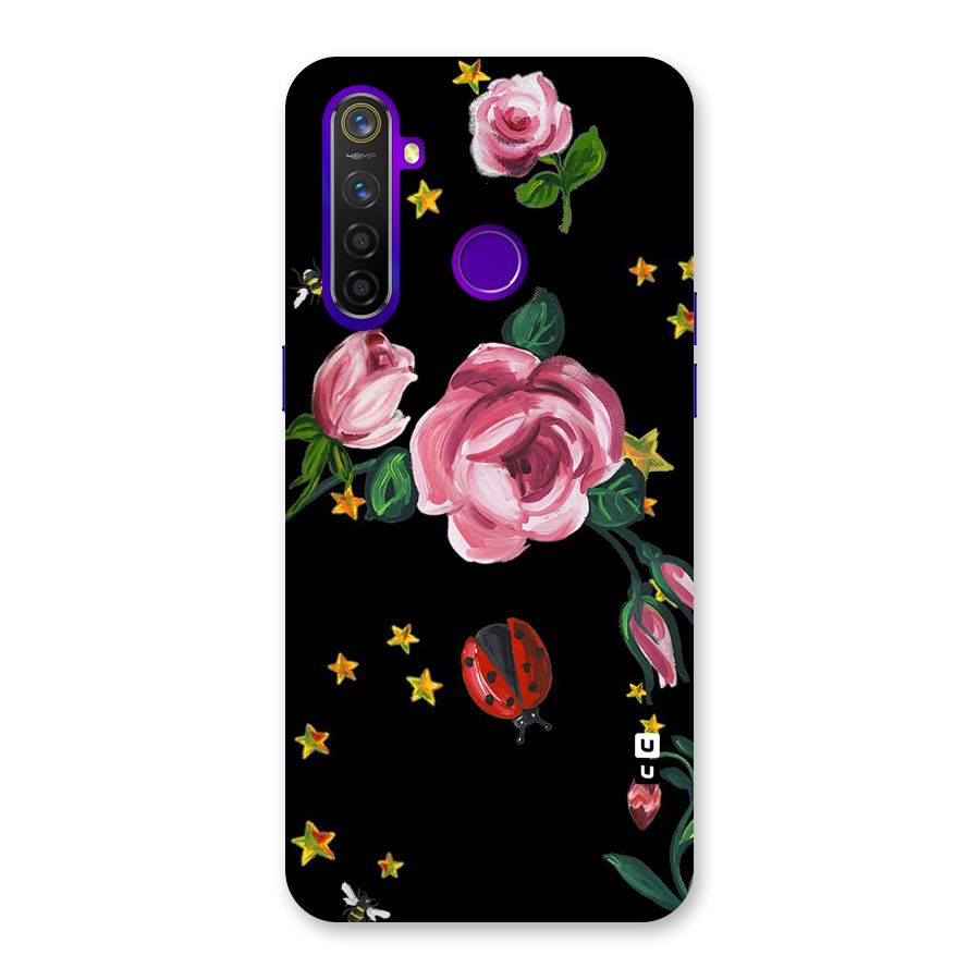 Ladybird And Floral Back Case for Realme 5 Pro