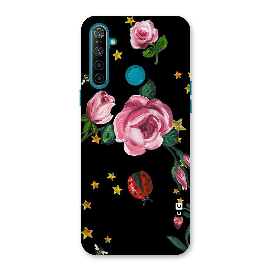 Ladybird And Floral Back Case for Realme 5i