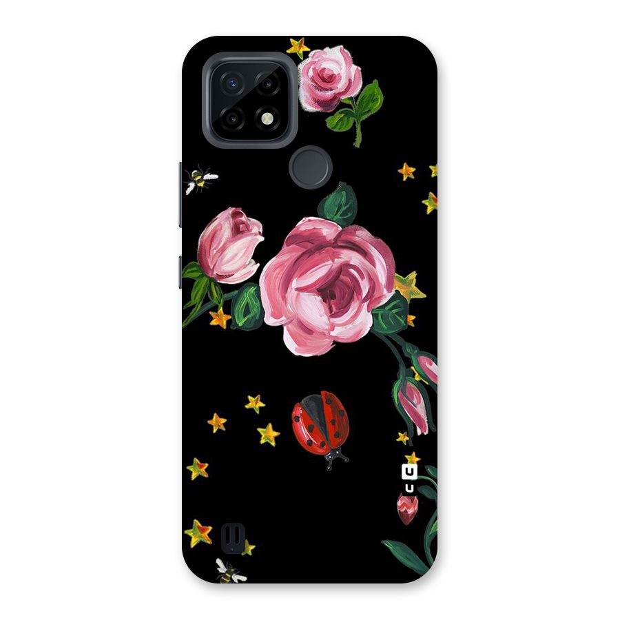 Ladybird And Floral Back Case for Realme C21