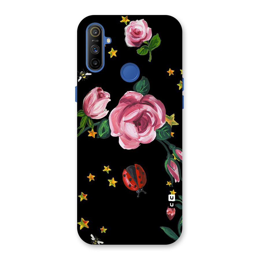 Ladybird And Floral Back Case for Realme Narzo 10A