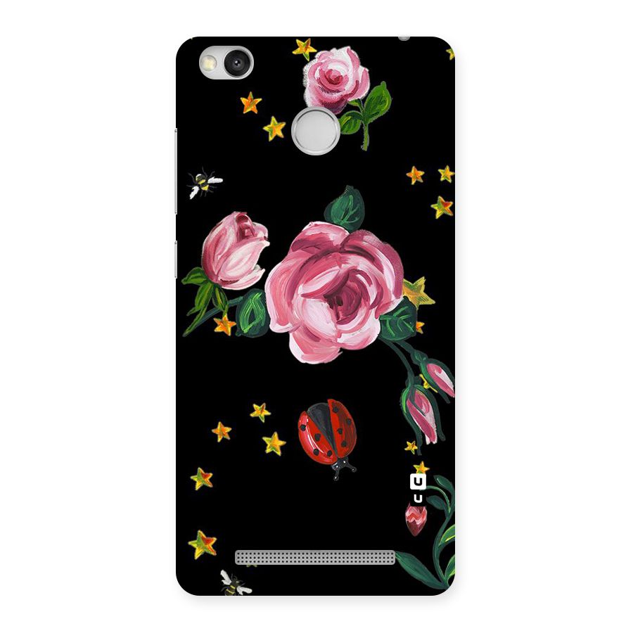 Ladybird And Floral Back Case for Redmi 3S Prime