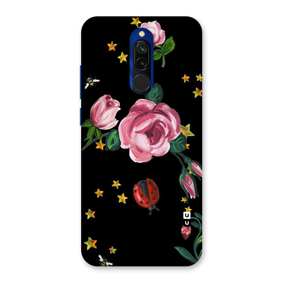 Ladybird And Floral Back Case for Redmi 8