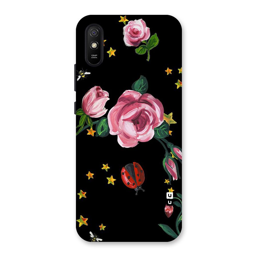 Ladybird And Floral Back Case for Redmi 9A