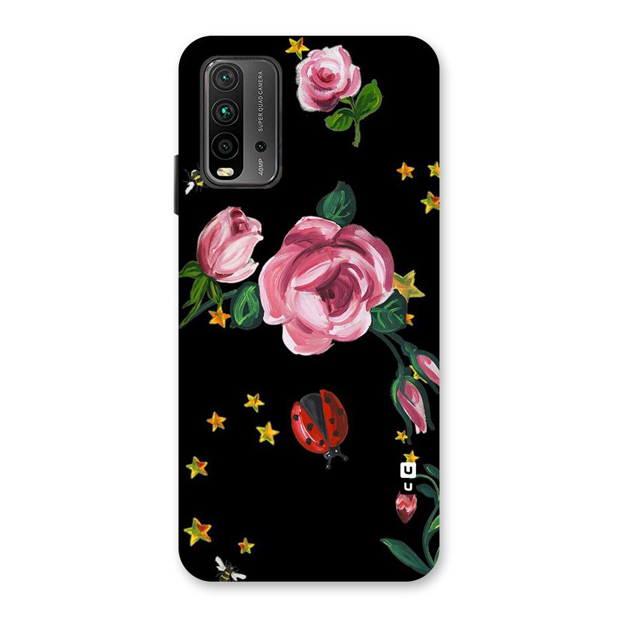 Ladybird And Floral Back Case for Redmi 9 Power