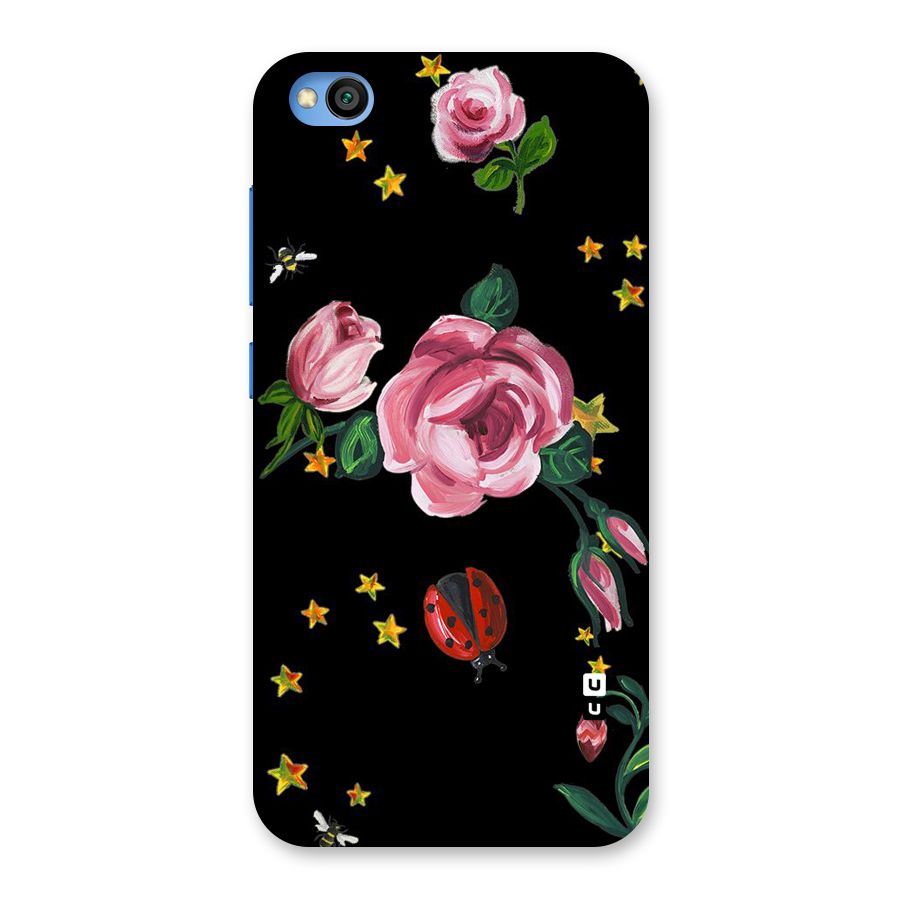 Ladybird And Floral Back Case for Redmi Go