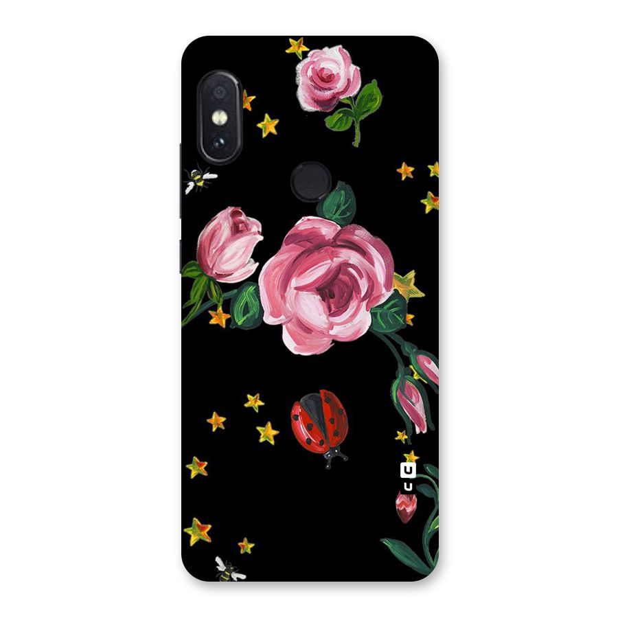Ladybird And Floral Back Case for Redmi Note 5 Pro