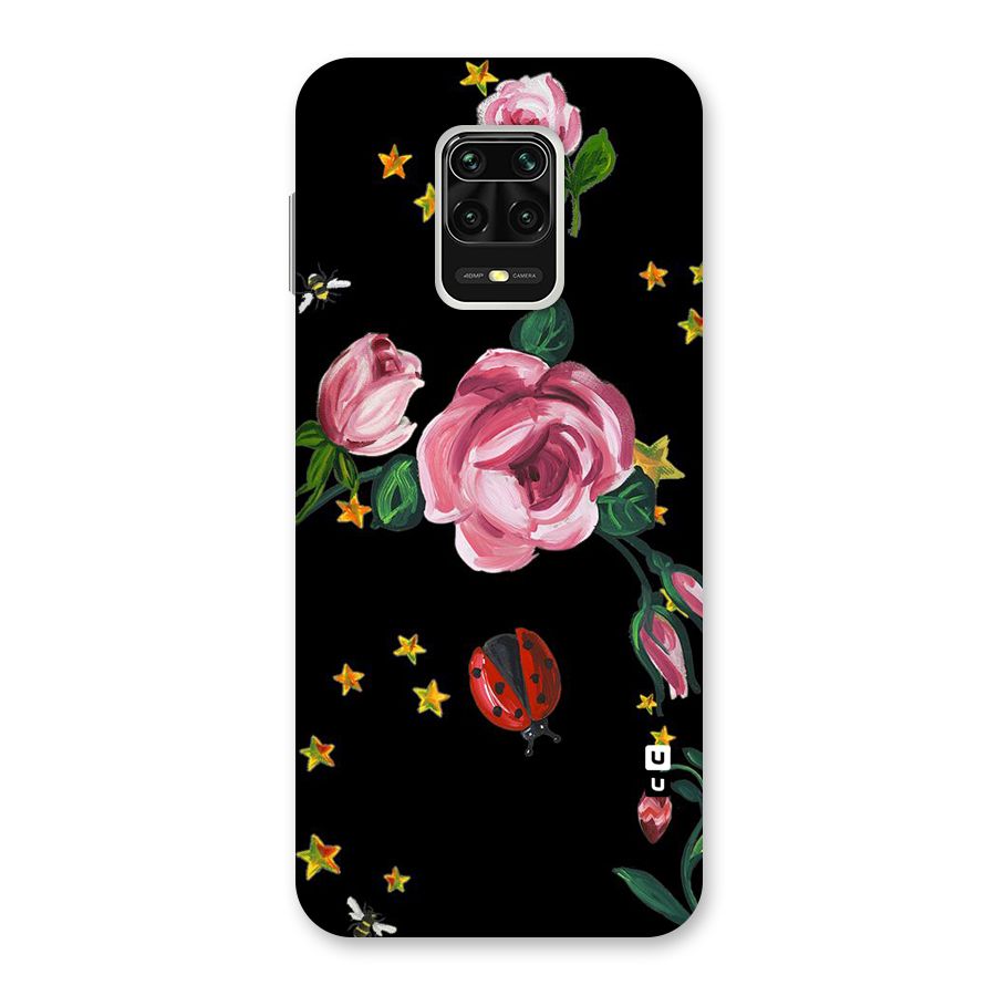 Ladybird And Floral Back Case for Redmi Note 9 Pro