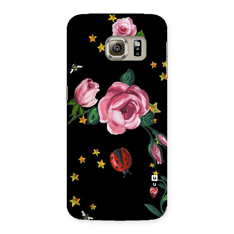 Ladybird And Floral Back Case for Samsung Galaxy S6 Edge