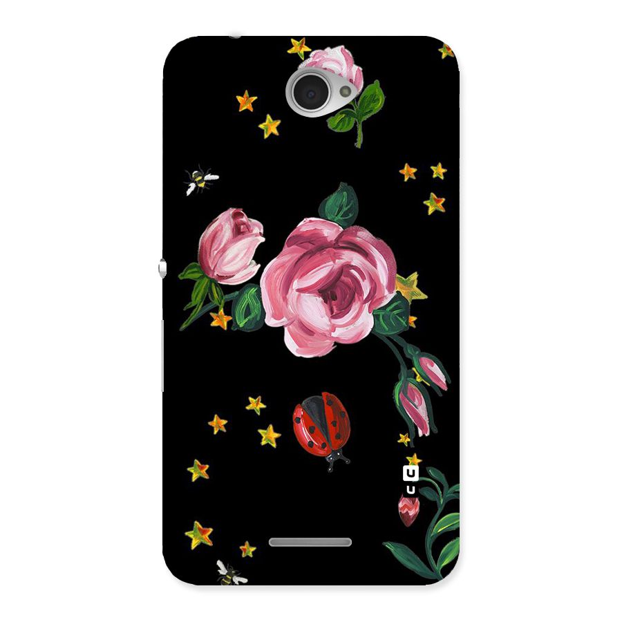 Ladybird And Floral Back Case for Sony Xperia E4