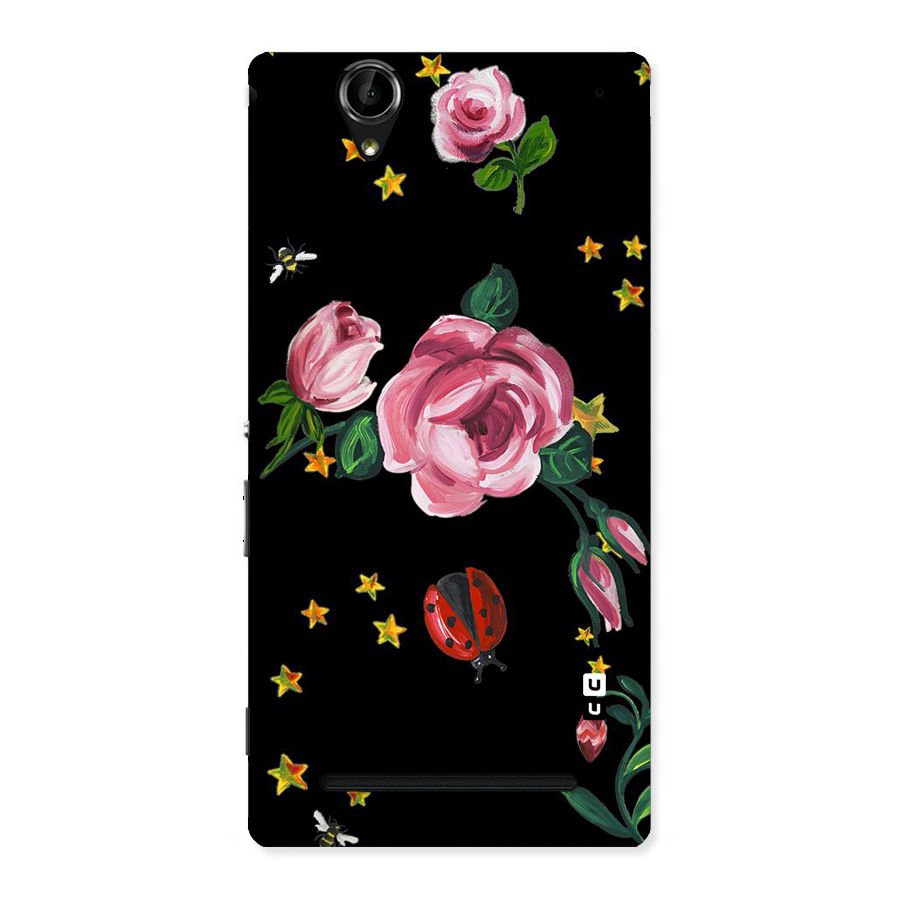 Ladybird And Floral Back Case for Sony Xperia T2