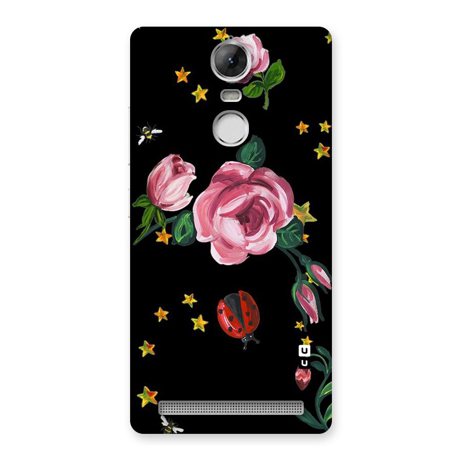 Ladybird And Floral Back Case for Vibe K5 Note