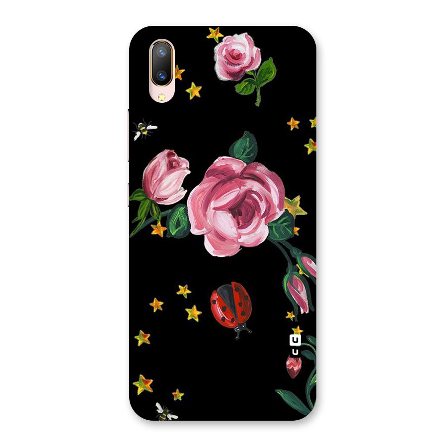 Ladybird And Floral Back Case for Vivo V11 Pro