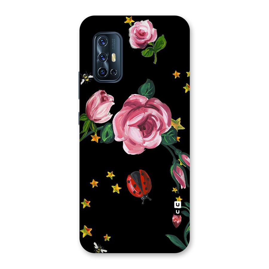 Ladybird And Floral Back Case for Vivo V17