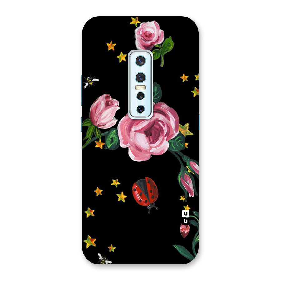 Ladybird And Floral Back Case for Vivo V17 Pro