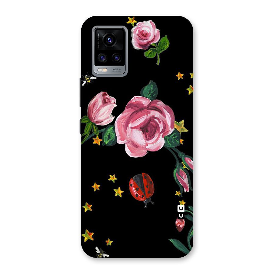 Ladybird And Floral Back Case for Vivo V20